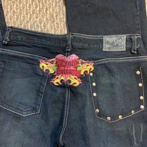 Apple bottom jeans with tramp stamp on the back